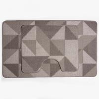 К-т ковр.для в/к 2шт.AQUA-PRIME CROSS LOOP 50*80/40*50см 8мм беж.AQP.BAN.CL.202250-2.50х80-BG /25/