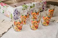 Н-р кружек д/чая 250мл 1649/6-Д "Вальс Бостон" /4/