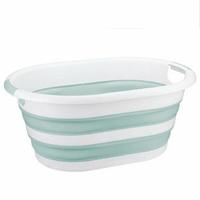 Таз складн.овальн.25л Флекс (морская волна) М2517 /5/