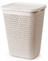 Корзина д/белья "Элемент" 55л беж.М8902 /4/