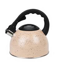 Чайник 2,5л со свист.нерж.201 индукц.беж.1/12 вкн3606-1