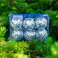 Шар Z005-1 5см 6шт.диско-шар зерк./120/