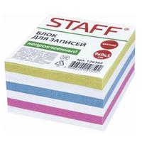 Блок д/записей STAFF непрокл.,9*9*5см бел.