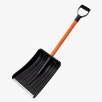 Лопата снег.автомобильная с мет.планкой,пласт.черенок V-руч.