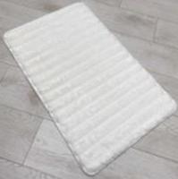 Коврик плюшев.60/100 My Bunny Волны бел.