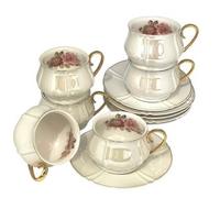 Н-р чайн.12пр 250мл "Перламутр белый" фарфор п/у 105-776 /6/