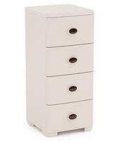 Комод 4-х секц. "Плетёнка"(слон.кость)М2430 /1/ Б