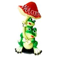 Изд-е гипс"Две лягушки с мухомором"420*250мм 453