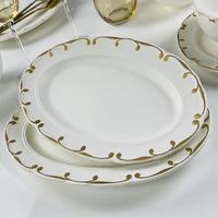 Н-р блюд 2шт овал 30,5см АЛЕКСАНДРИЯ фарфор п/уп.102-101 /12/