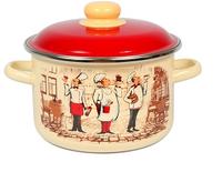 Кастрюля 3,0л цил.Сомелье слон.кость 6RD181М /6/