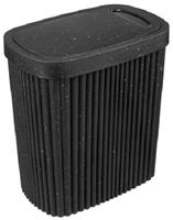 Контейнер д/мусора VELVET 5,9л черн.гранит 435204350 /6/