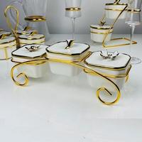 Н-р банок 3шт MELODY на подст.фарфор,металл п/уп 163-027 /12/