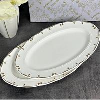 Н-р блюд 2шт овал 35,5см АЛЕКСАНДРИЯ фарфор п/уп.102-102 /12/