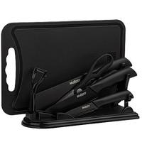 Н-р кух.7пр.COLTELLO NERO (3 ножа,ножн,овощ.,разд.доска,подст.) 310890 /4/