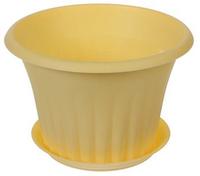 Кашпо Кэрол D180мм 1,5л с под.М3156 банан. /15/