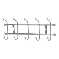 Вешалка /5/ настенная 484*188мм /5крючков/ серебро/матов.бел. ВН5
