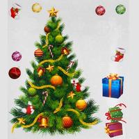 Наклейка интерьерная "Ёлка" 110100 /20/