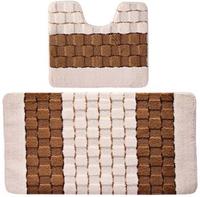 Комплект ков-ов д в/к BANYOLIN SILVER 2шт 50*80/50*40см 11мм крем.BAN.SIL.2.50/80-BS /25/