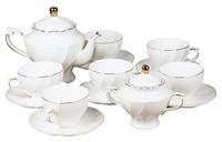 Н-р чайн.14пр.(6 чаш.+6 блюдец+чайник 1л+сахарница) п/уп.1/4 14-14