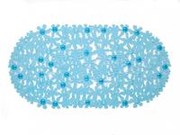 Коврик-Spa для ванны AQUA-Prime 66*35см Цветы (голуб.) AQP.08.66/35.55104-BL /24/