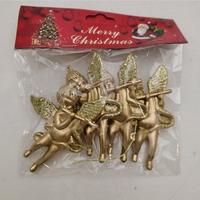 Подвеска JT25-А286 4шт.9см Ангел золото /600/