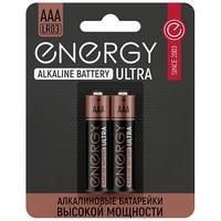 Батарейка Energy Ultra LR03/2B 2шт 104404 /48/