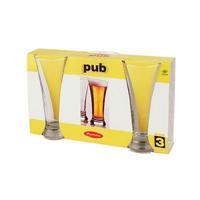 Стакан ПАБ д/пива 3шт.300мл 42199 /8/