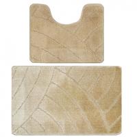 Комплект ковр.для в/к 2шт.BANYOLIN CLASSIC 50*80/50*40см 11мм беж.BAN.01.2/50*80-152 /25/