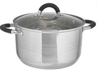 Кастрюля из нерж.стали со ст.кр.6,3л д.24см WEBBER ВЕ-199/2 /6/
