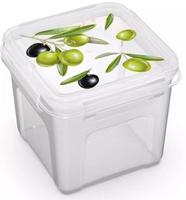 Контейнер для СВЧ 0,9л Fresh олива квадр.С57220/16/