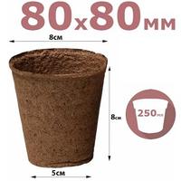 Торф.горшки 80*80 круг. ФАСК