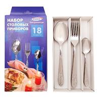 Н-р стол.прибор.нерж.Амет "Узоры" 1С53 18пр.карт.кор./1/