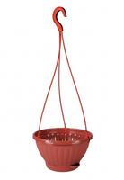 Горшок-кашпо 2,5л с под."Мирабель" подвесн. /уп.30/ М5929 коричн. Б
