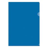Папка-уголок OfficeSpace А4,150мкм,прозр.,синяя