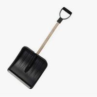 Лопата снег.№7 365*280 автомоб.ал.планка,алюмин.чер.,V-руч.черн.ЦВЕТНАЯ