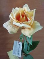 Цветок декор."Желтая роза"7190020