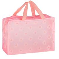 Косметичка на молнии с руч розовый 110905