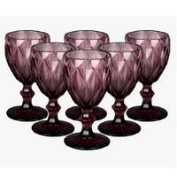 Н-р 6 фужеров 270сс А2Bronze+Коралл/Бордо 440303/272-011 /4/