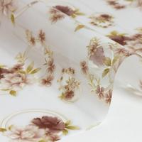 Клеенка прозр.0,7мм 0,8м*20м с рис.Листья DKL79D.SC07-80-20 DEKOLINE