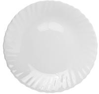 Тарелка пл.кругл.d-21,5см белье 6/48 10б-твч8,5