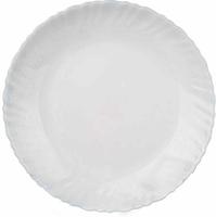 Тарелка пл.кругл.d-21,5см белье 6/48 100б-твч8,5