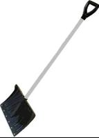 Лопата снег.КРЕПЫШОК 465*340 оц.планка на заклепках дерев.чер.д32мм,V-руч.ЦВЕТНАЯ