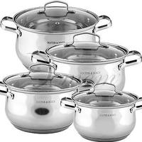 Н-р посуды 8пр.со стекл.кр.2,0+3,0+4,0+5,0л МВ 40455