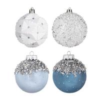 Н-р елочн.шаров "Зимняя сказка"12шт.8см.110456
