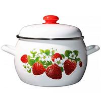 Кастрюля 5,0л сф."Клубника"ЭТ-72690 /4/