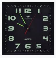 Часы настен.Atlantis GD-9682С3 black 308*308*47мм /2/