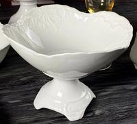 Фруктовница 20,5см на нож.АВРОРА фарф.п/у 305-041 12/