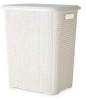 Корзина д/белья "Вязь" 60л (бел.) 206006 /8/