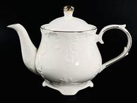 Чайник завар.1л АВРОРА ЗОЛОТО фарф.п/уп 305-140 /16/