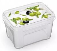 Контейнер для СВЧ 1,1л Fresh олива прямоуг.С76220/36/